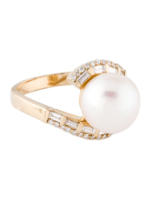 Effy Jewelry 14K Pearl & Diamond Cocktail Ring