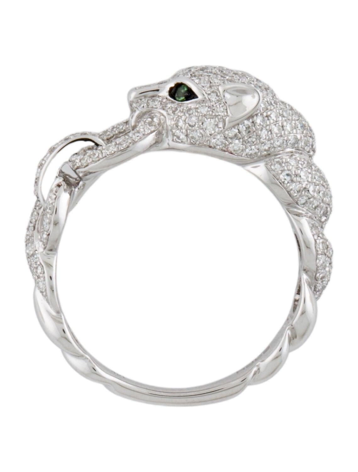 Effy Jewelry 14K Tsavorite & 1.22CTW Diamond Cocktail Band