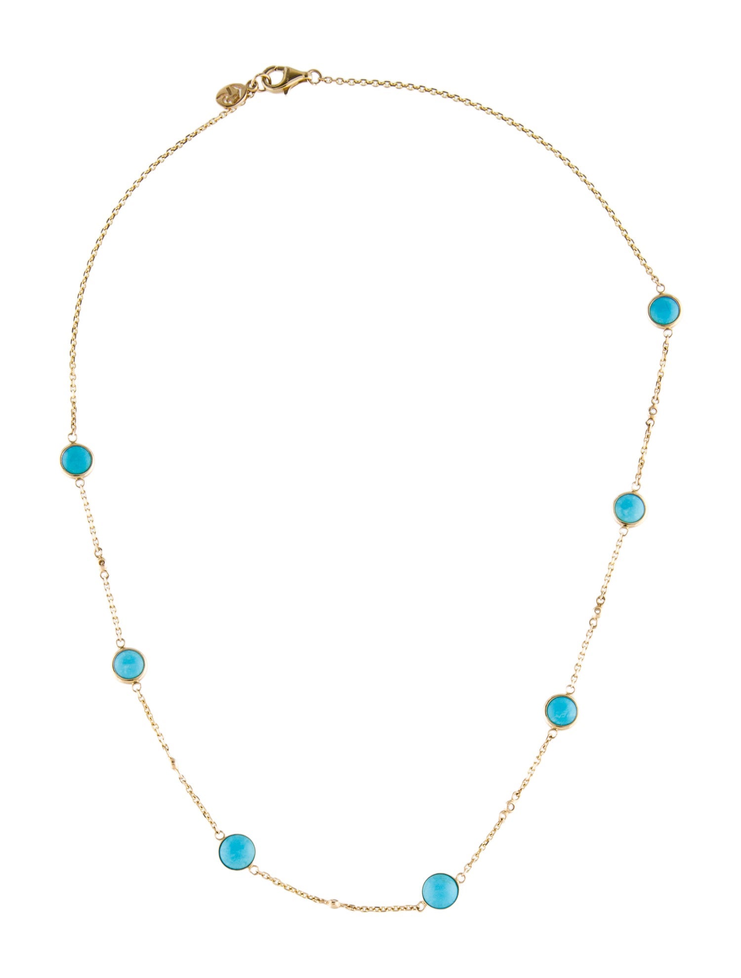 Effy Jewelry 14K Turquoise Station Necklace