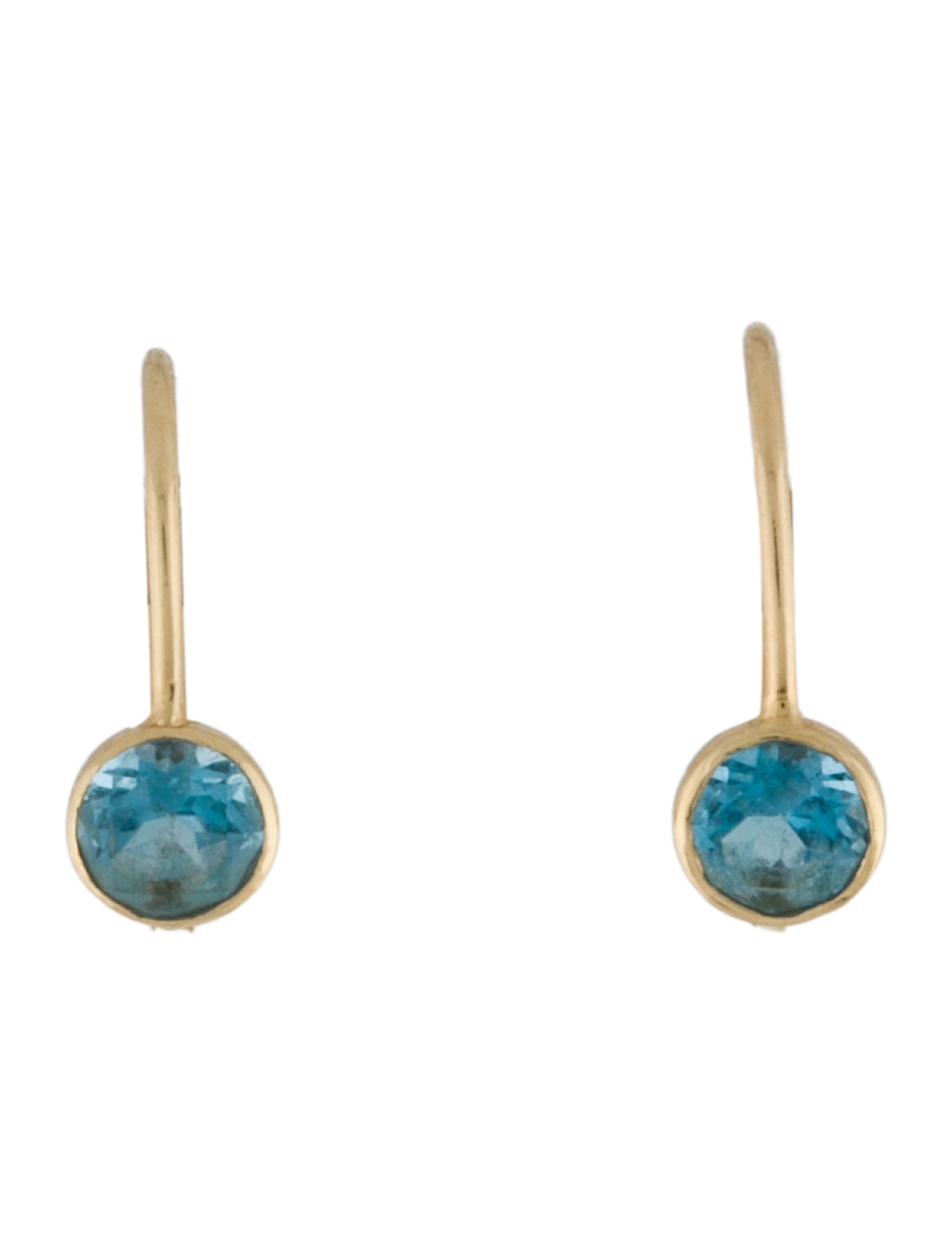 Effy Jewelry 14K Topaz Leverback Earrings
