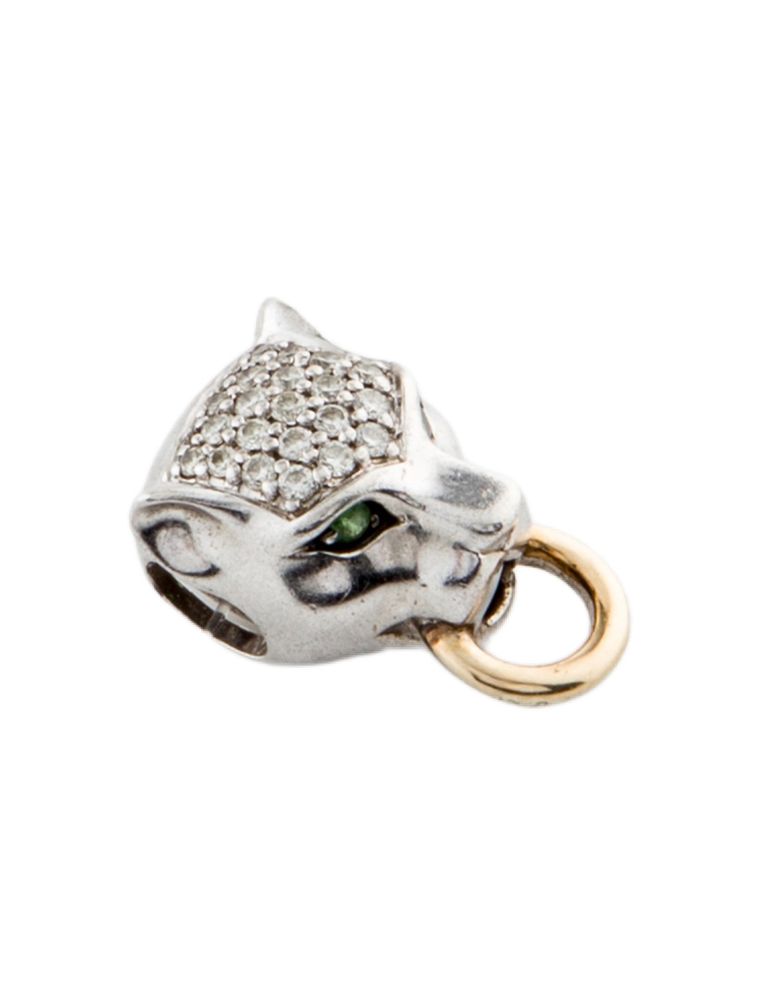 Effy Jewelry Tsavorite Garnet & Diamond Panther Pendant