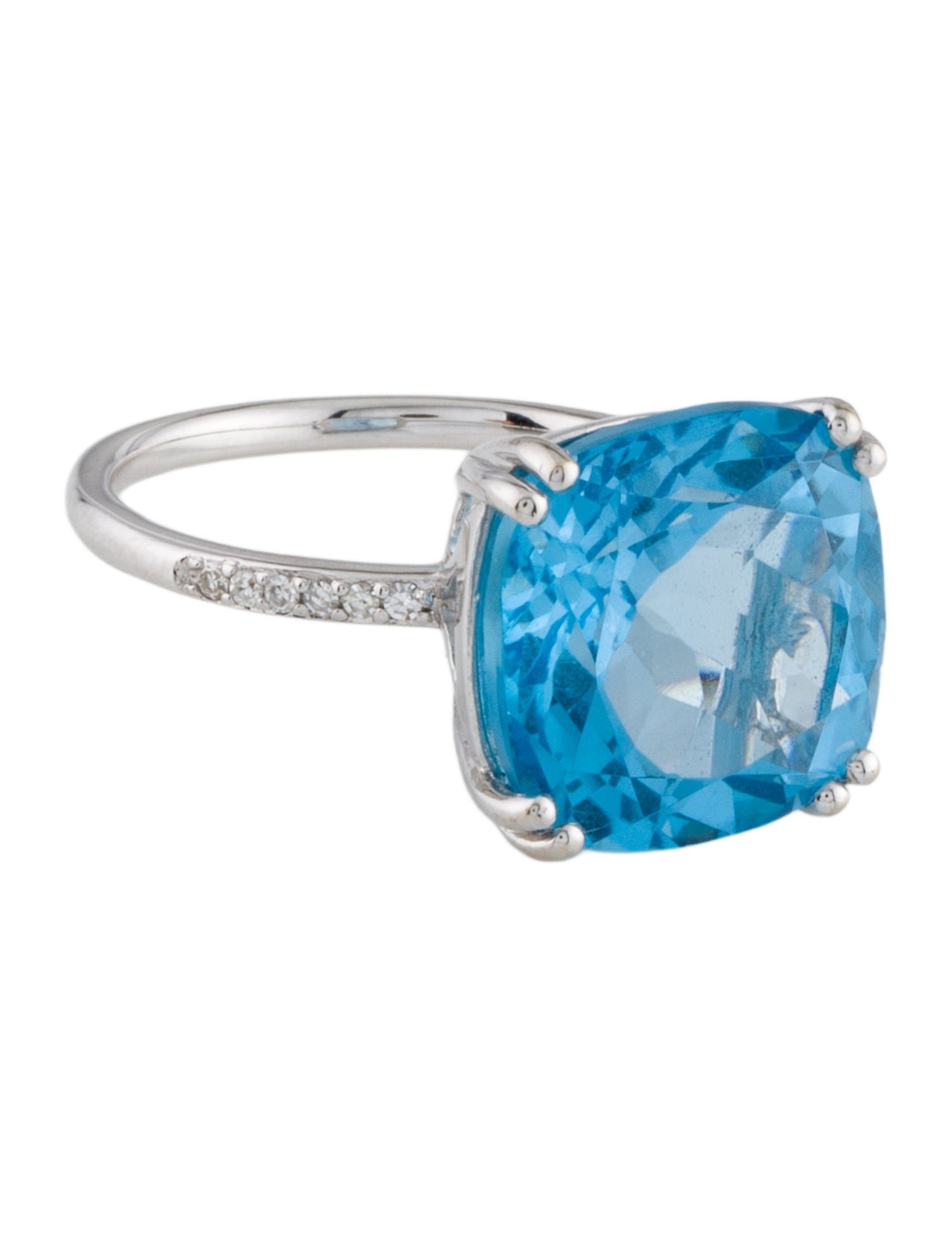 Effy Jewelry 14K Topaz & Diamond Cocktail Ring