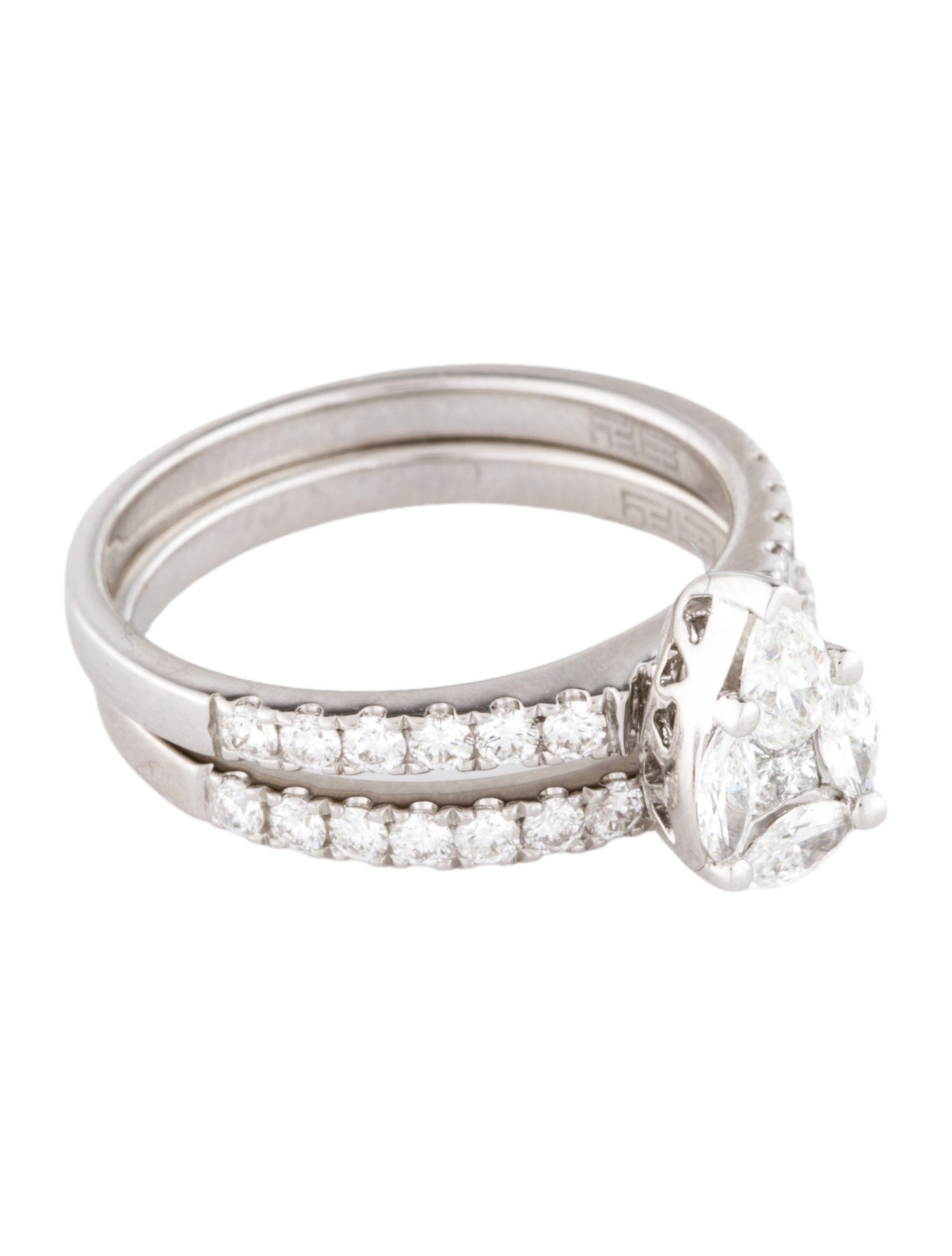 Effy Jewelry 14K 1.04ctw Diamond Wedding Set