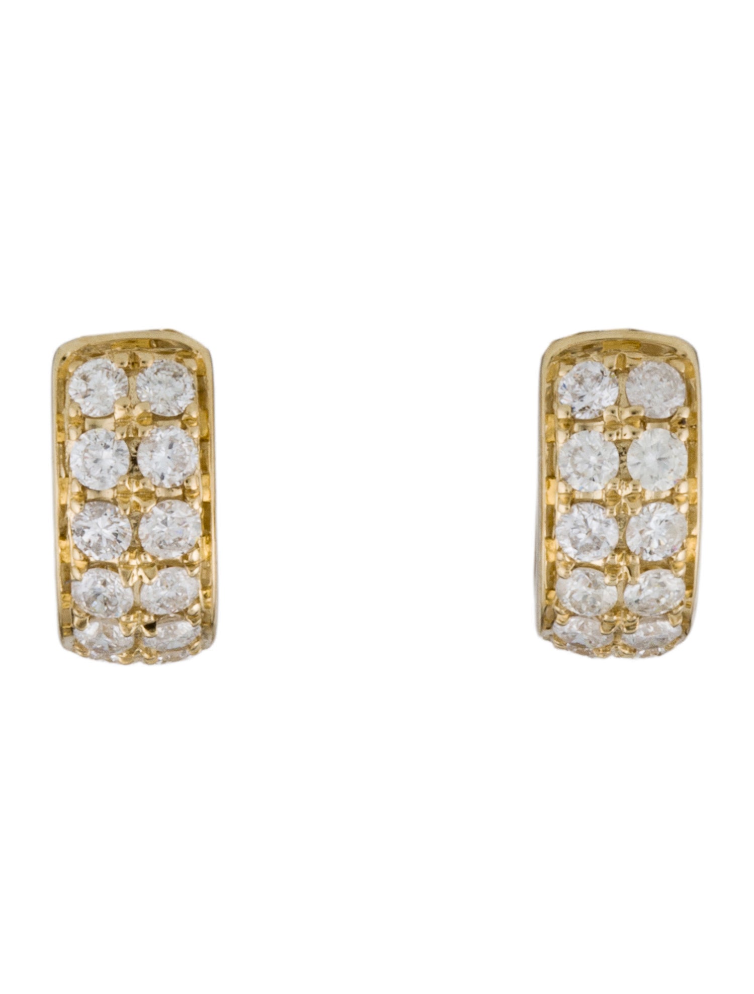 Effy Jewelry 14K Diamond Huggie Earrings