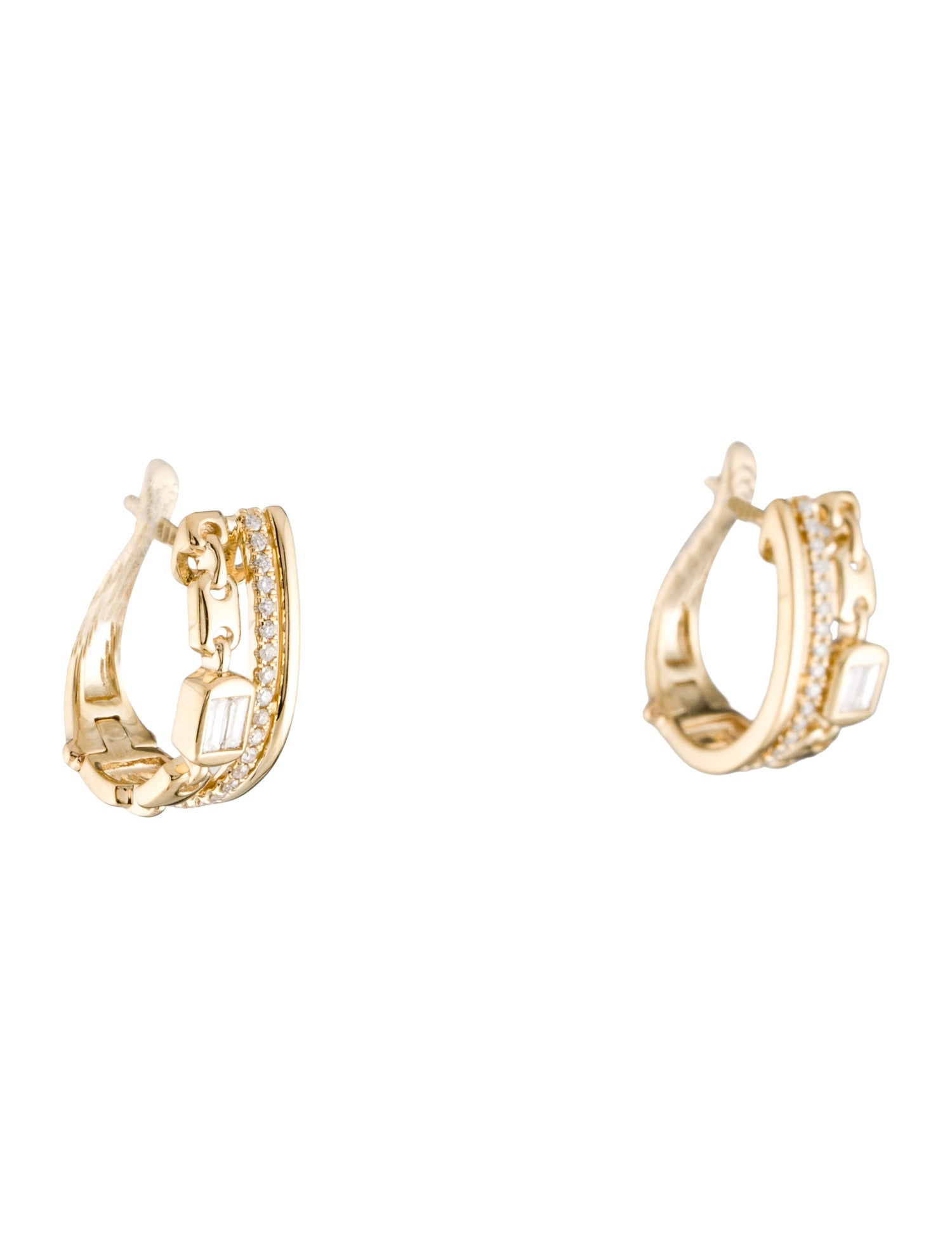 Effy Jewelry 14K Diamond Earclip Drop Earrings