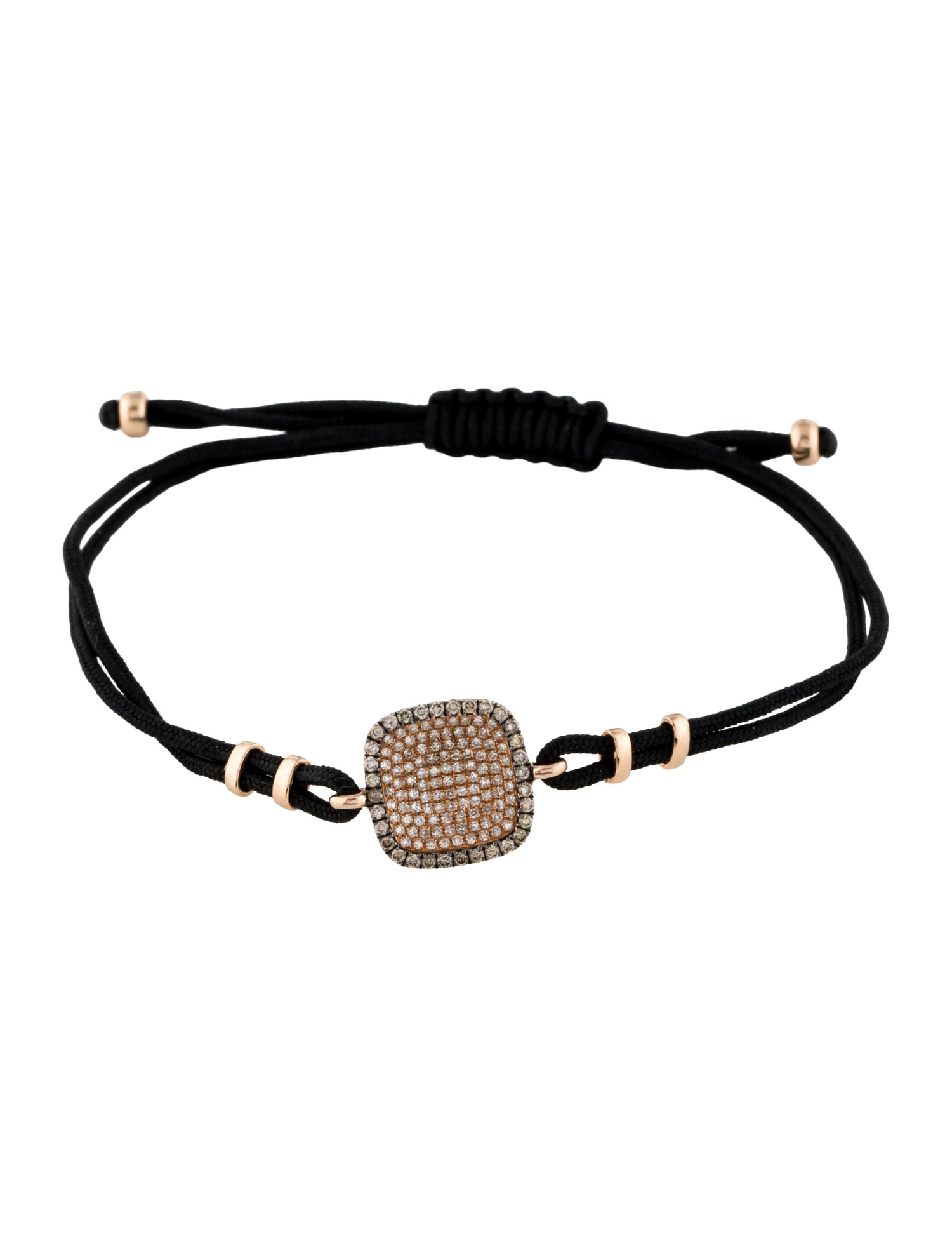 Bracelet 14K Diamond Charm Adjustable Wrap