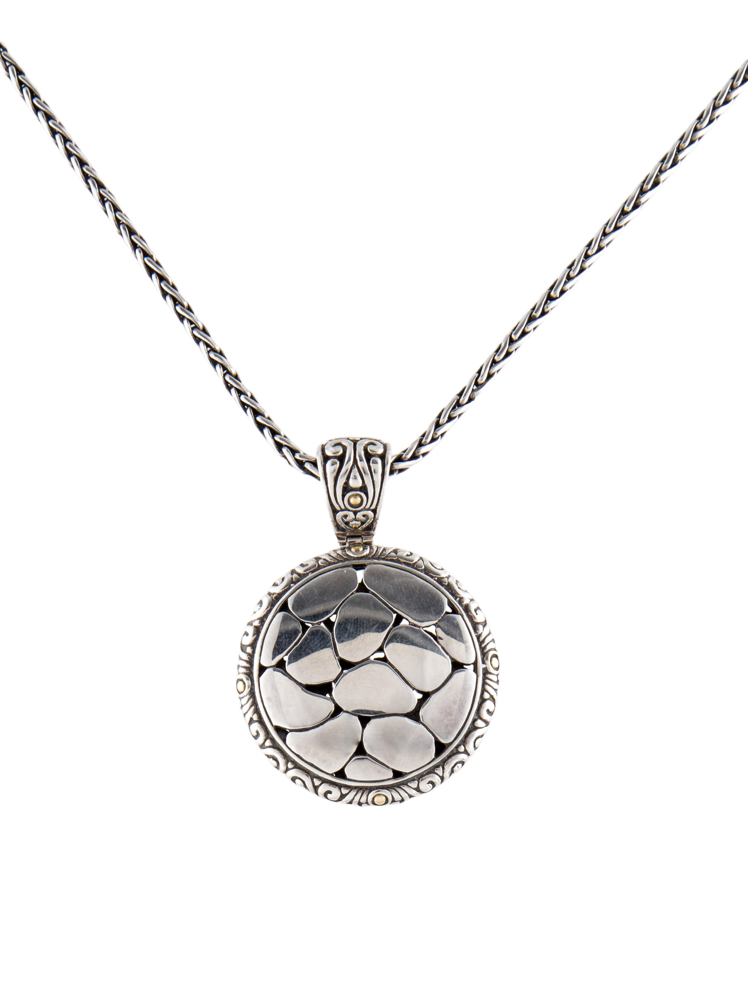 Effy Jewelry Pebble Round Pendant Necklace