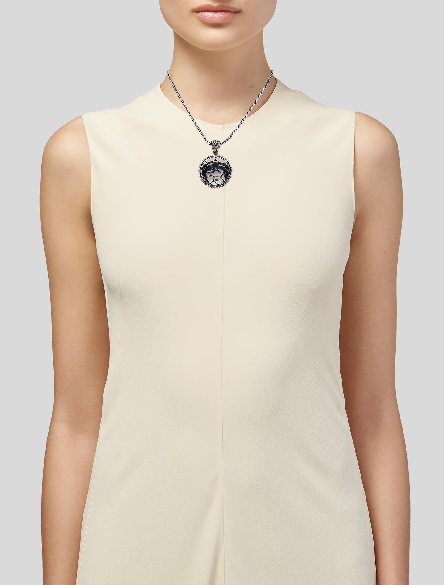 Effy Jewelry Pebble Round Pendant Necklace