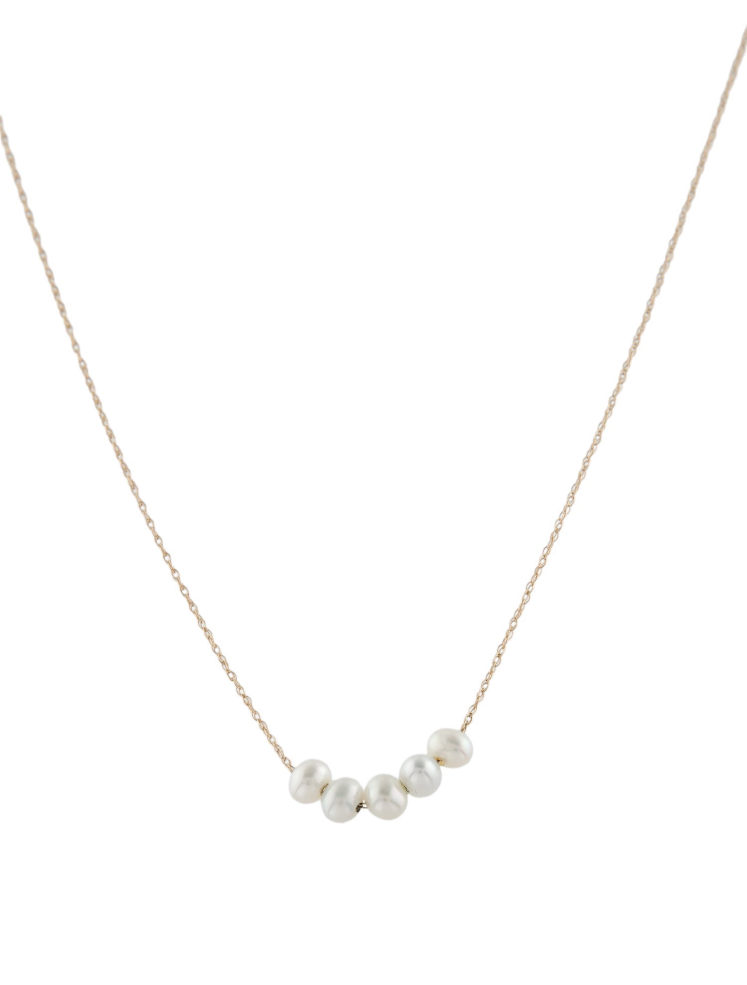 Effy Jewelry 14K Pearl Station Necklace