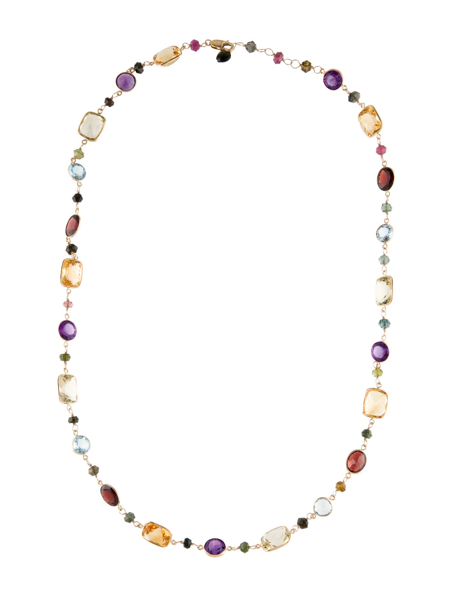 Effy Jewelry 14K Multistone Chain Necklace