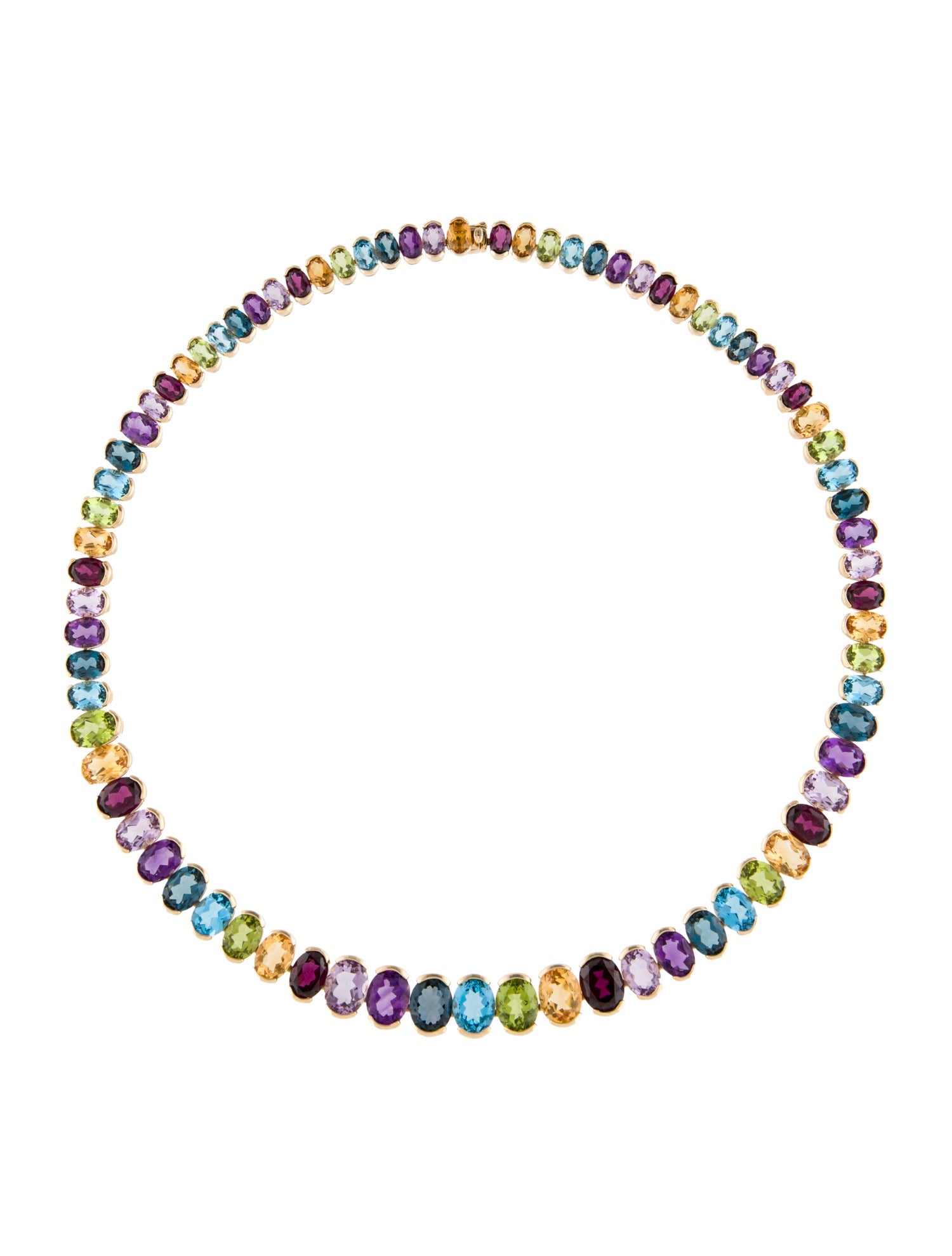 Effy Jewelry 14K Multistone Collar Necklace