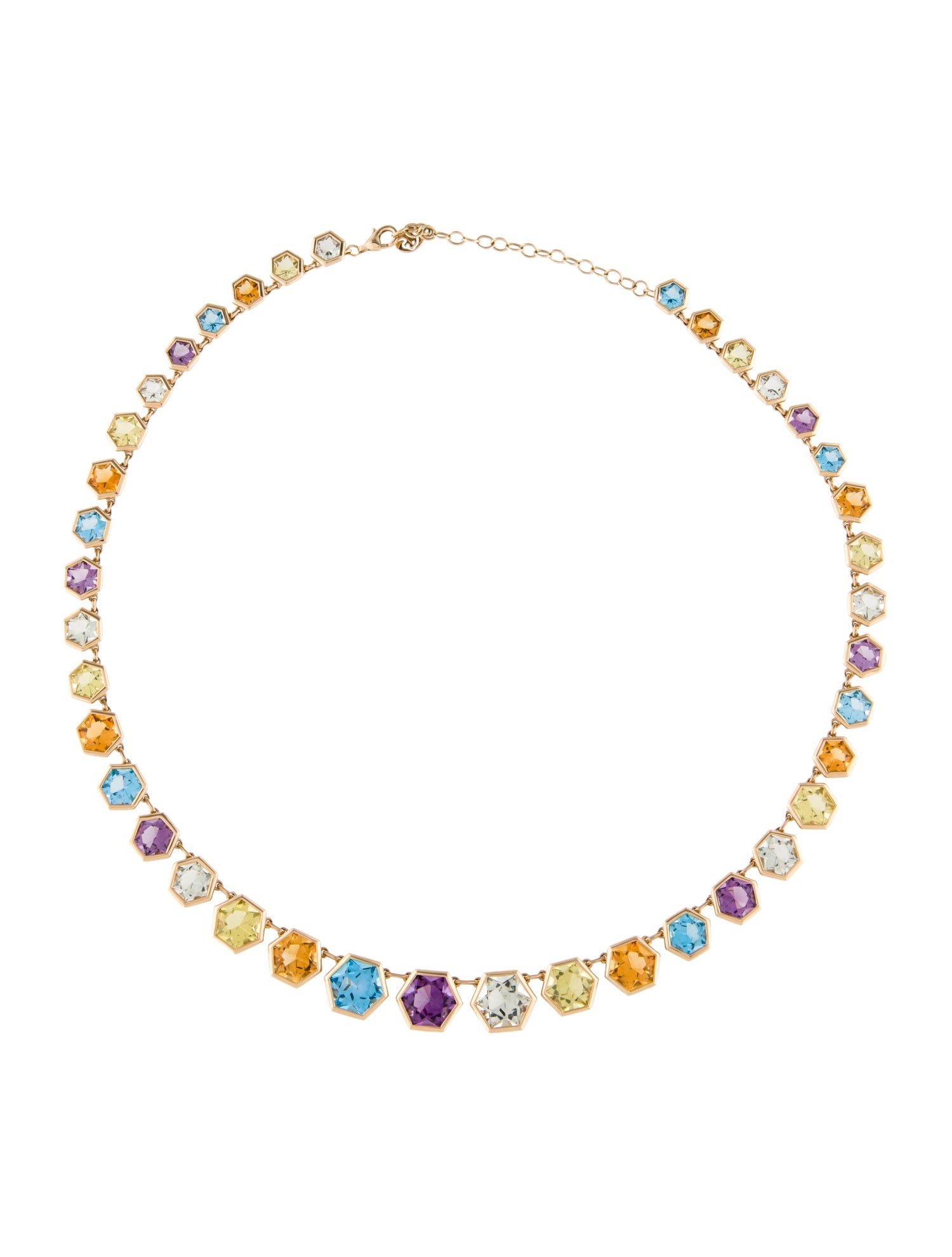 Effy Jewelry 14K Multistone Collar Necklace