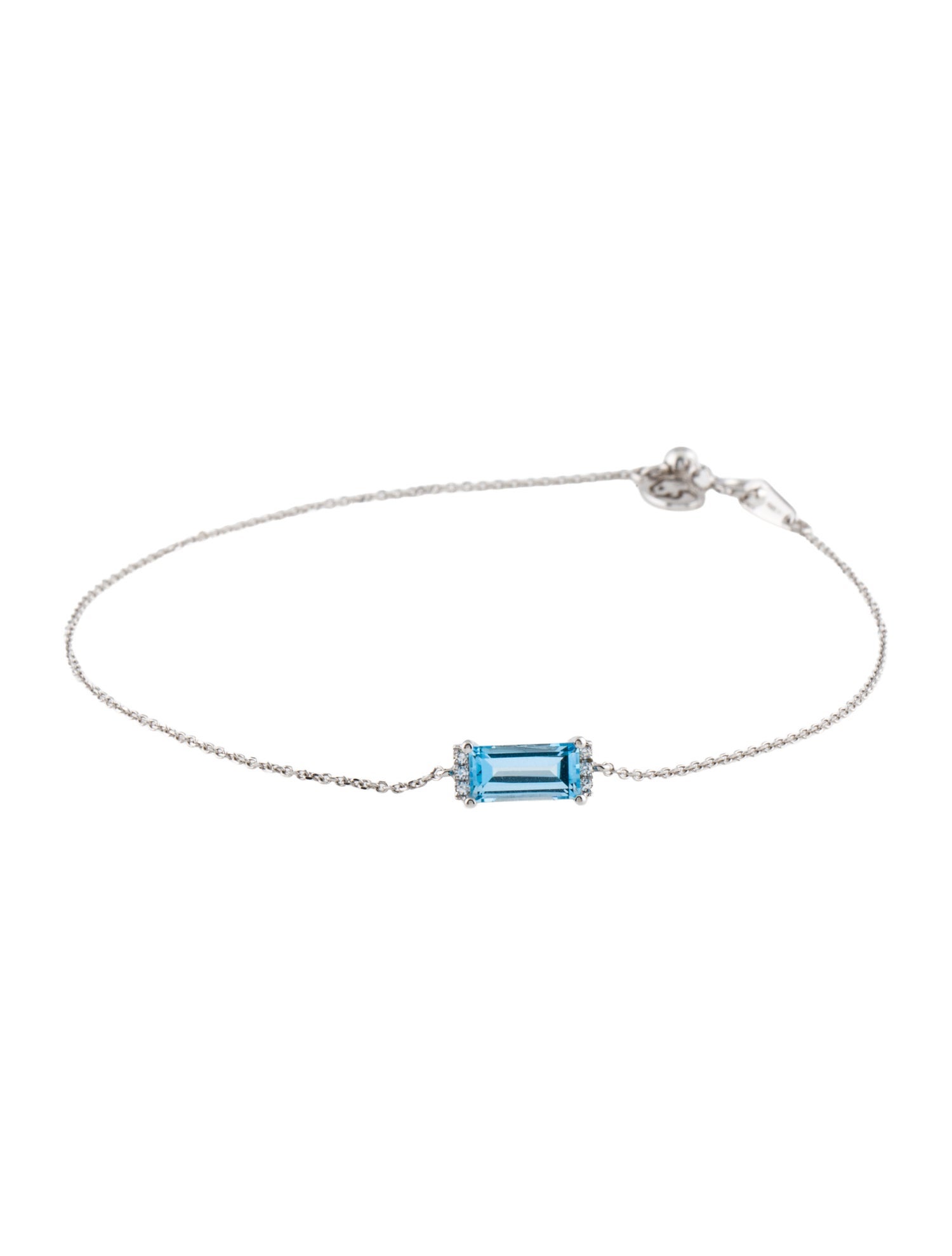 Effy Jewelry 14K Topaz & Diamond Charm Bracelet