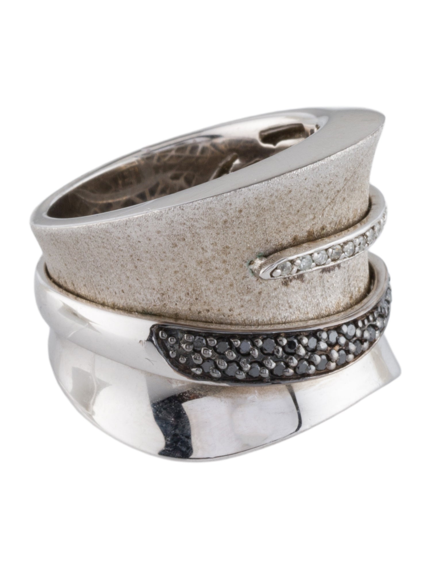 Effy Jewelry Diamond Flared Statement Band Ring