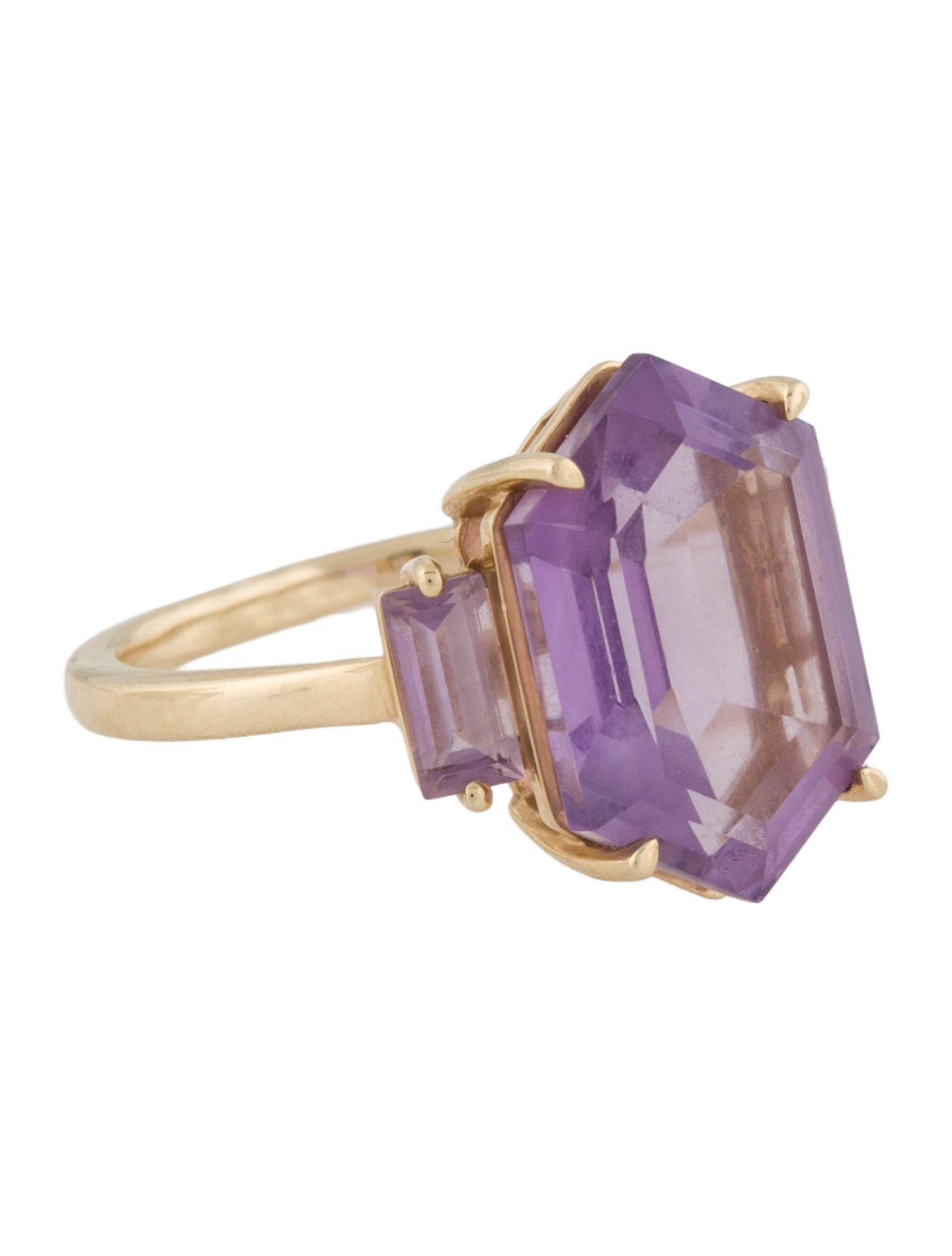Effy Jewelry 14K 7.95ctw Amethyst Cocktail Ring