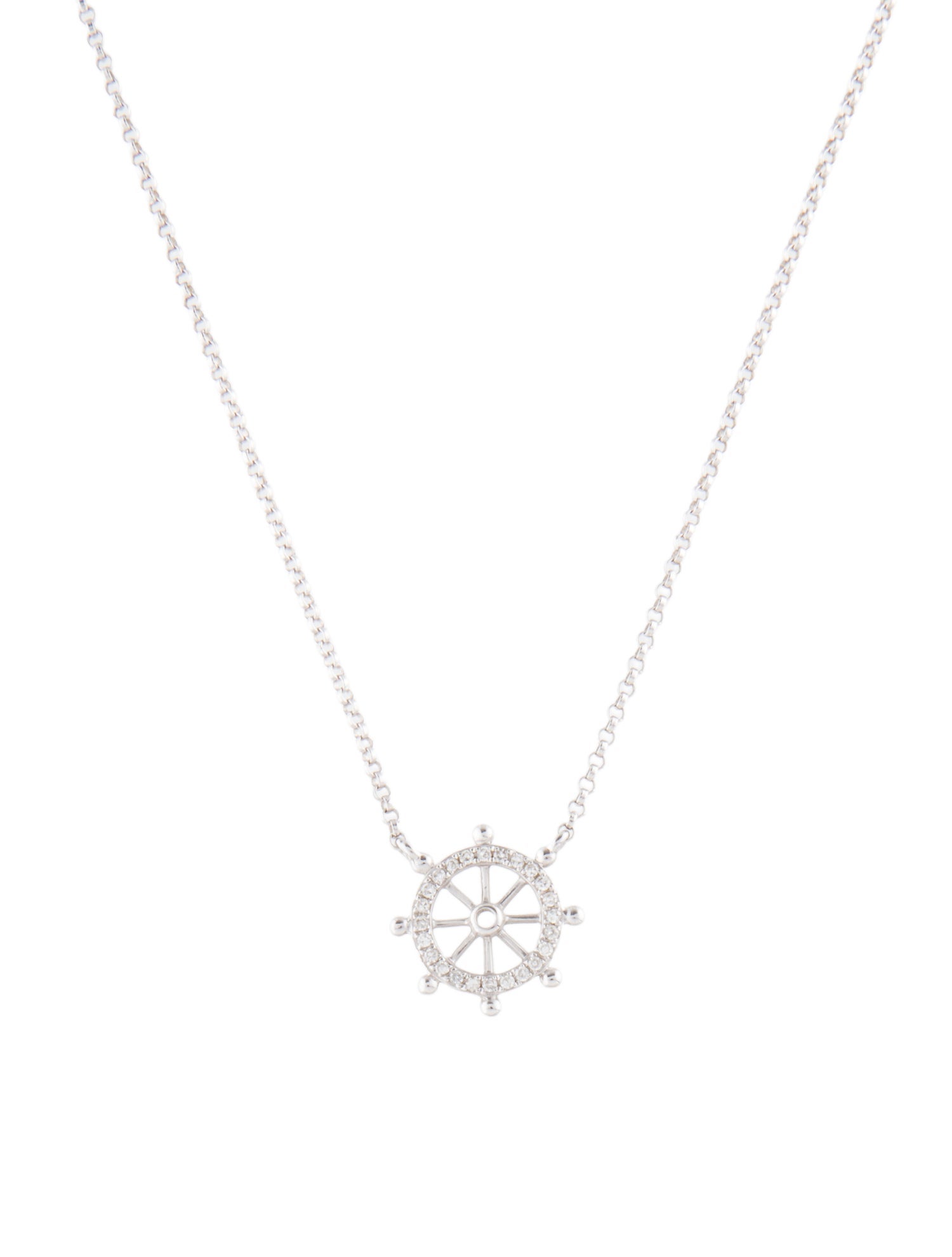 Effy Jewelry 14K Diamond Ship's Wheel Pendant