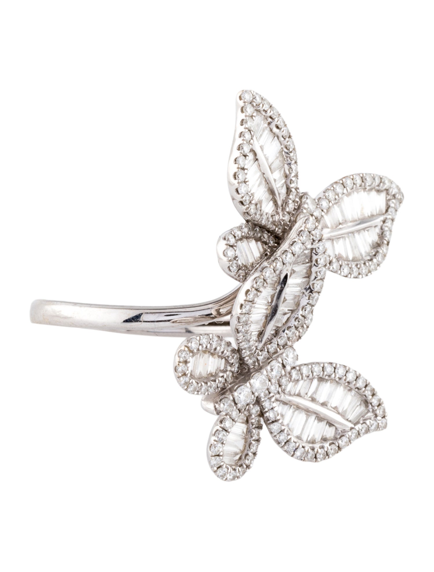 Effy Jewelry 14K 1.40ctw Diamond Butterfly Cocktail Ring