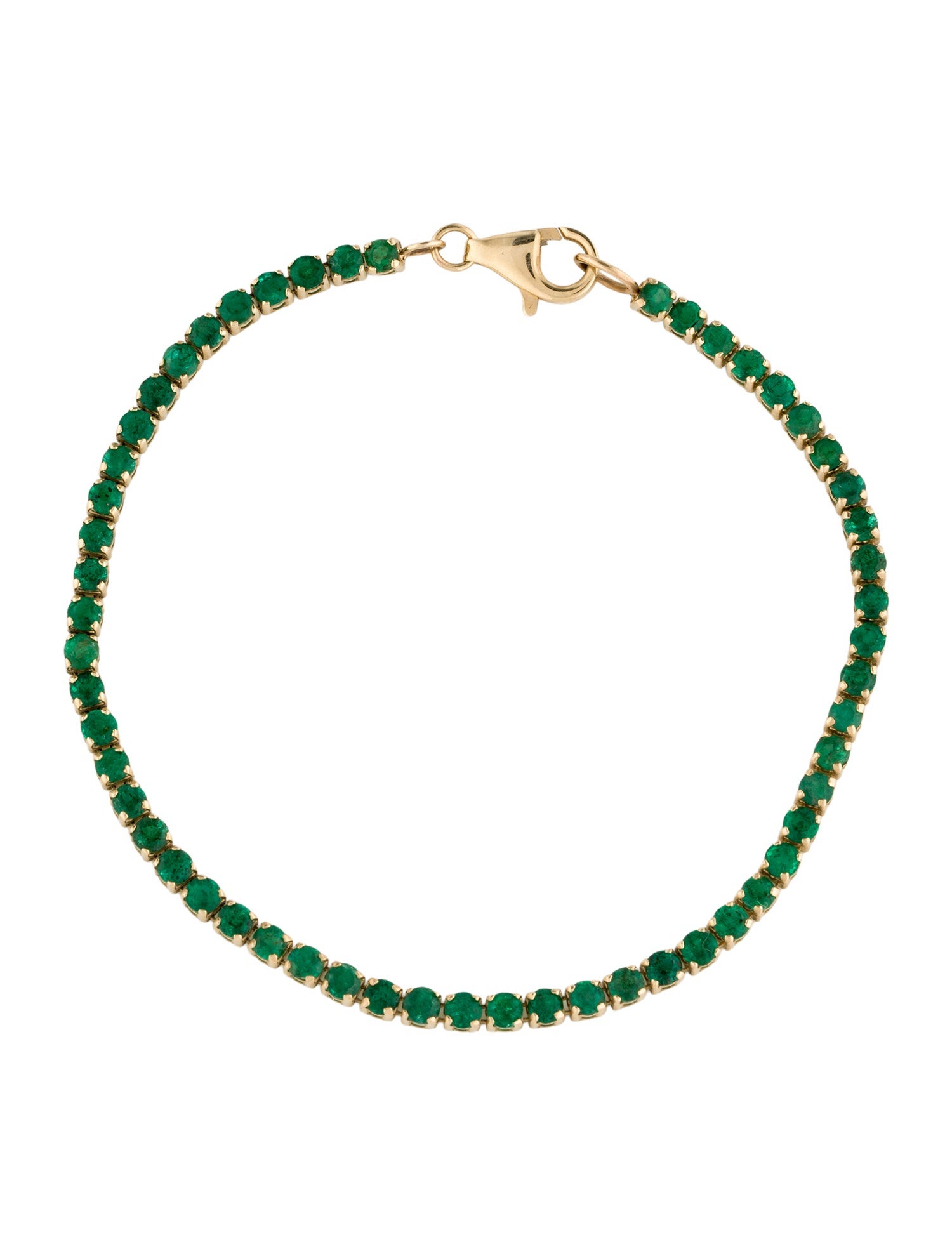 Effy Jewelry 14K 3.35ctw Emerald Link Bracelet