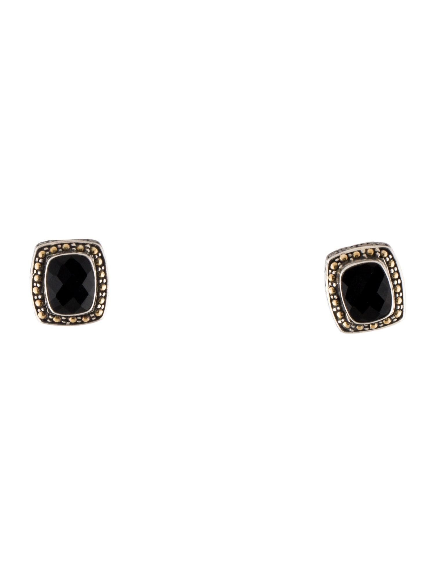 Effy Jewelry Onyx Two-Tone Earclips