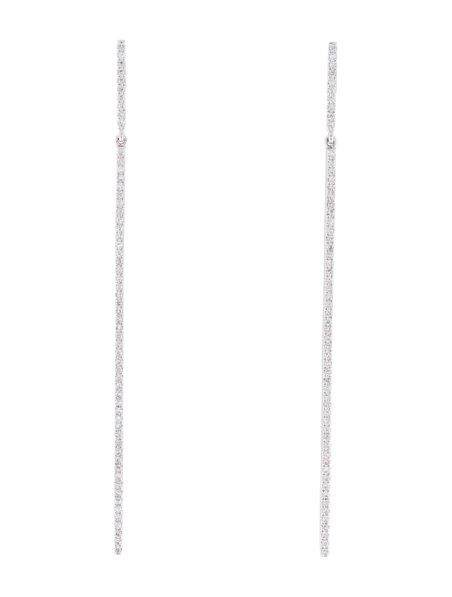 Effy Jewelry 14K Diamond Vertical Drop Earrings