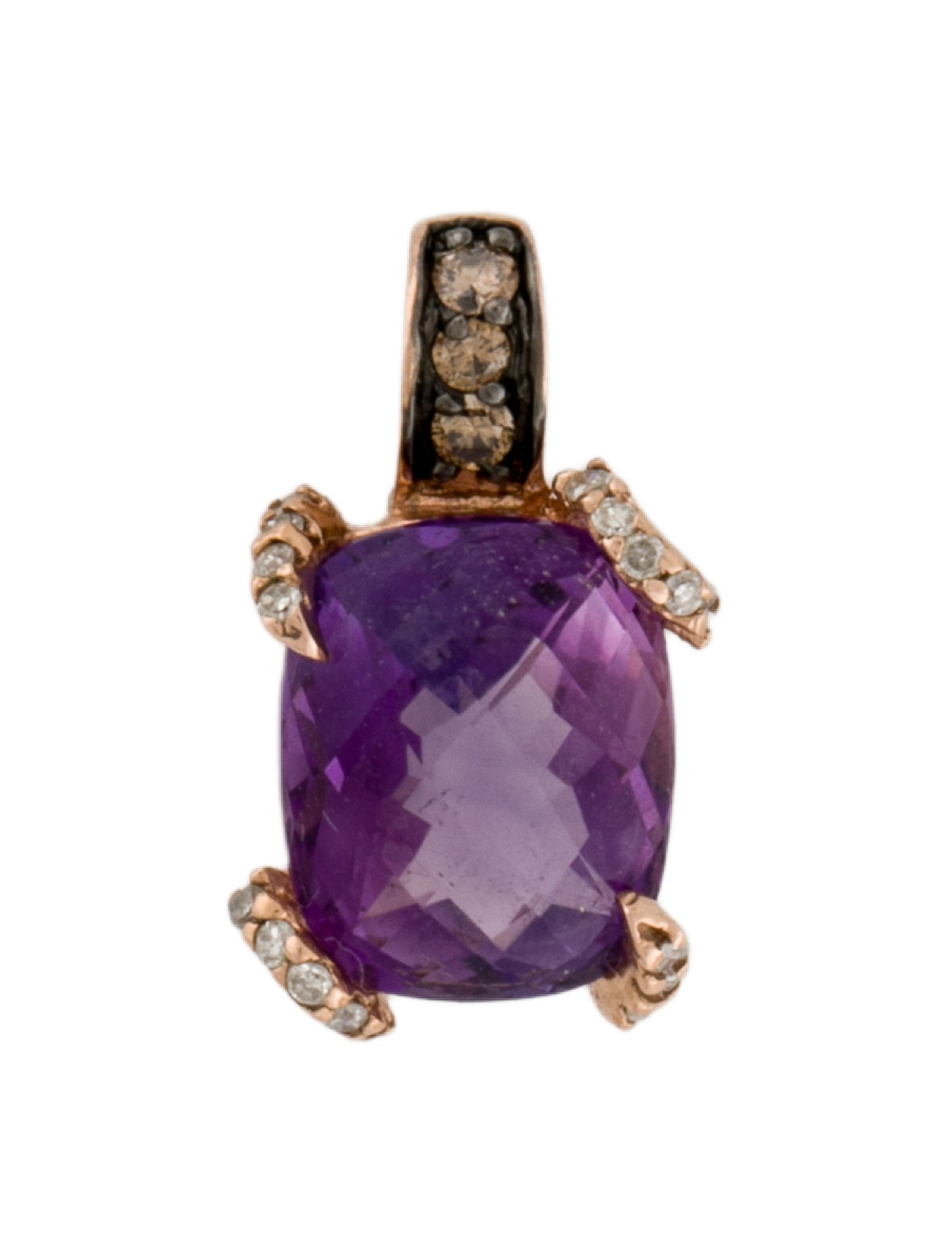 Effy Jewelry 14K Amethyst & Diamond Pendant
