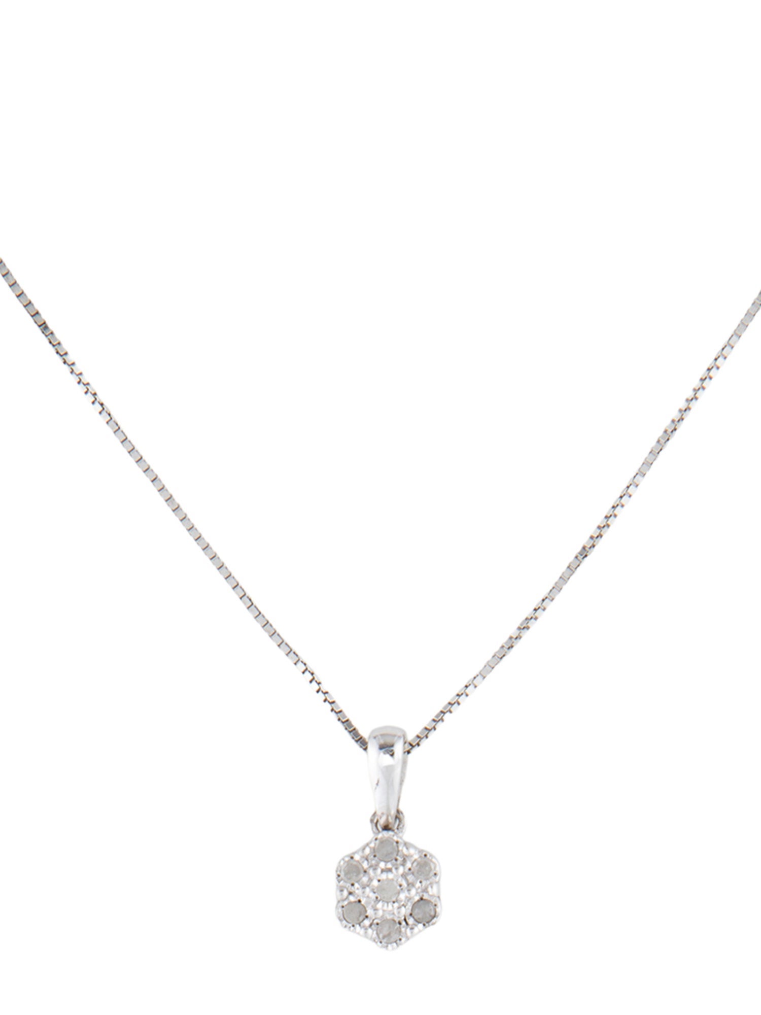 Effy Jewelry Diamond Flower Cluster Pendant Necklace
