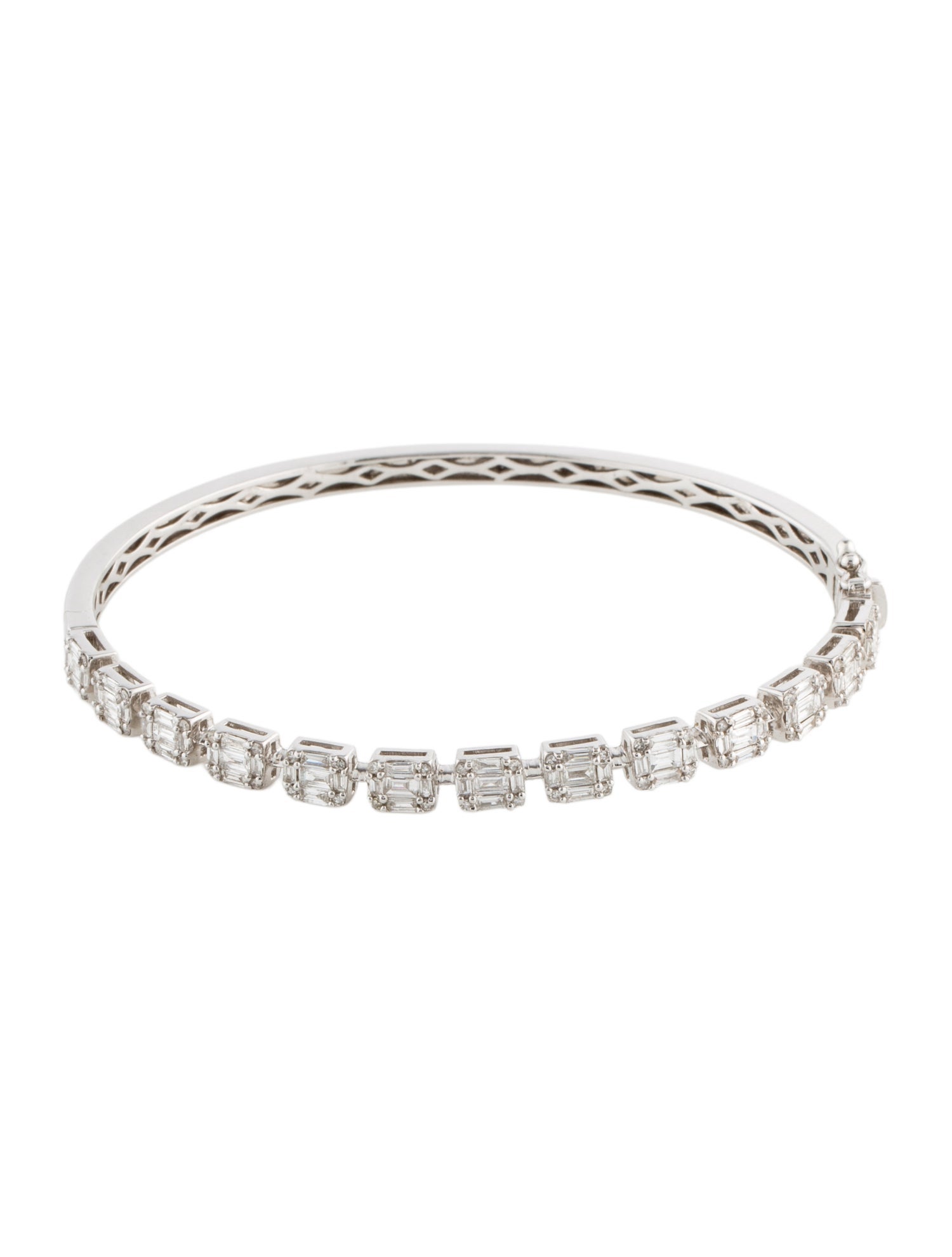 Effy Jewelry 14K 1.63ctw Diamond Bangle Bracelet
