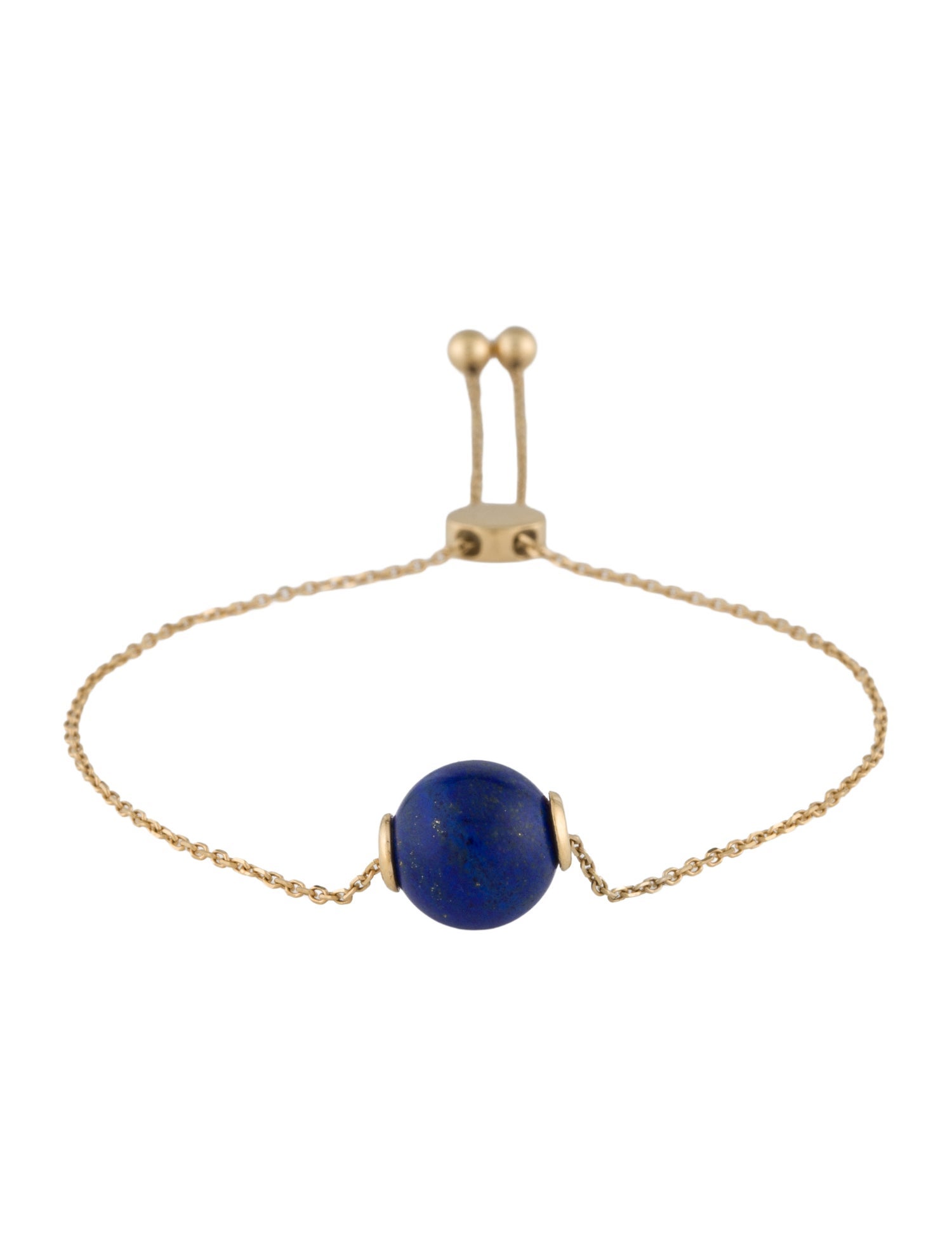 Effy Jewelry 14K Lapis Lazuli Ball Bead Bolo Bracelet
