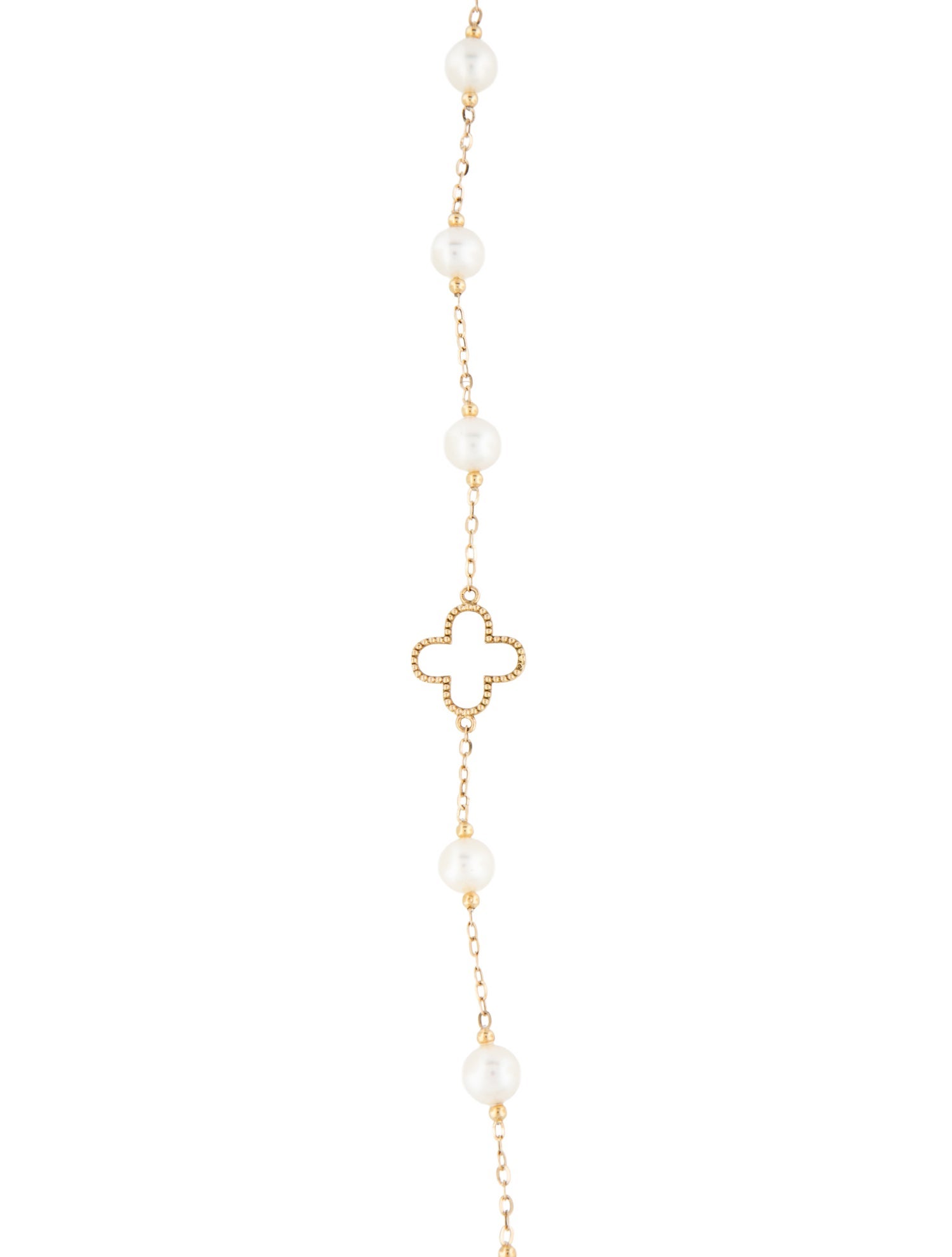 Effy Jewelry 14K Pearl Station Necklace