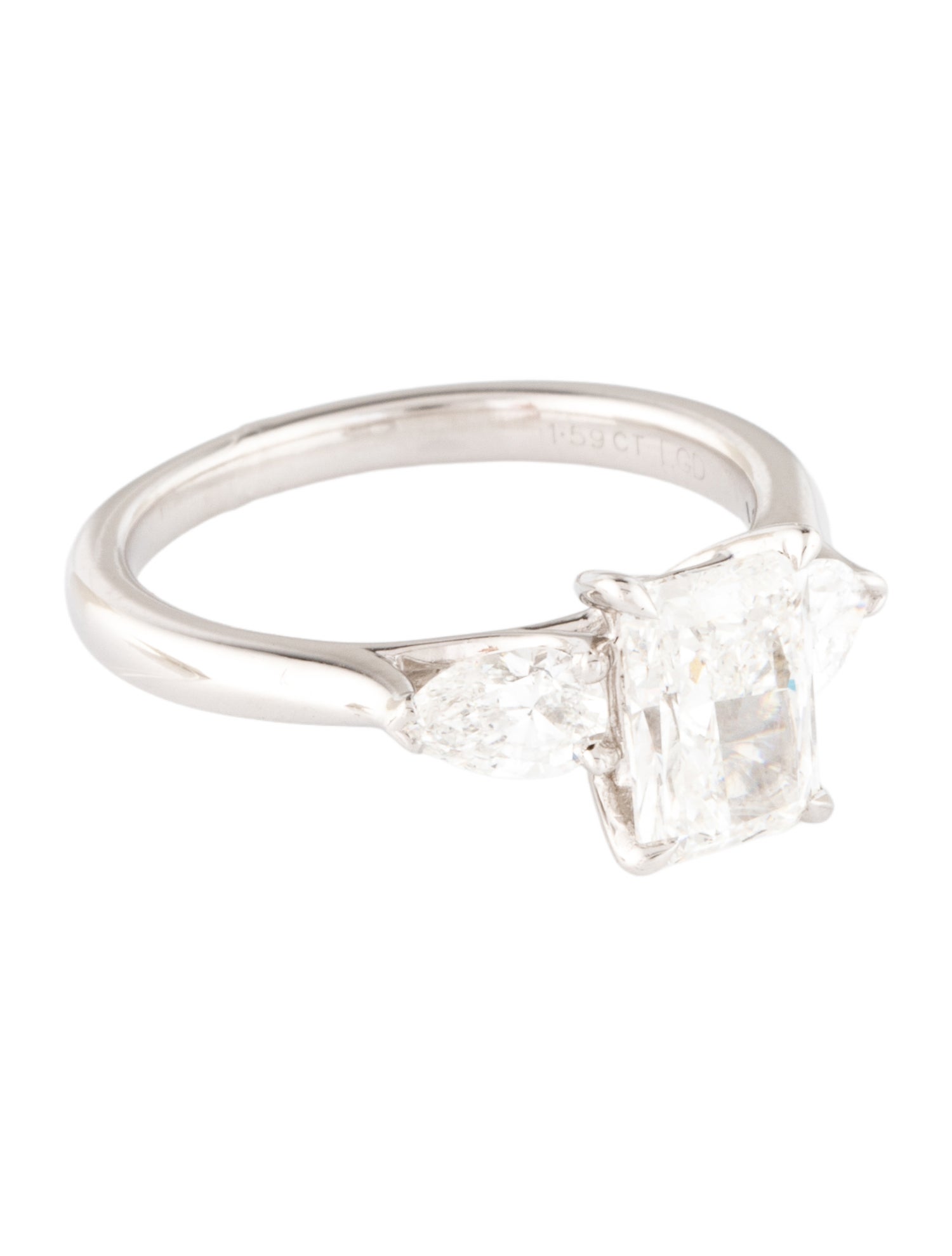 Effy Jewelry 14K 2.00ctw Lab-Grown Diamond Three-Stone Cocktail Ring