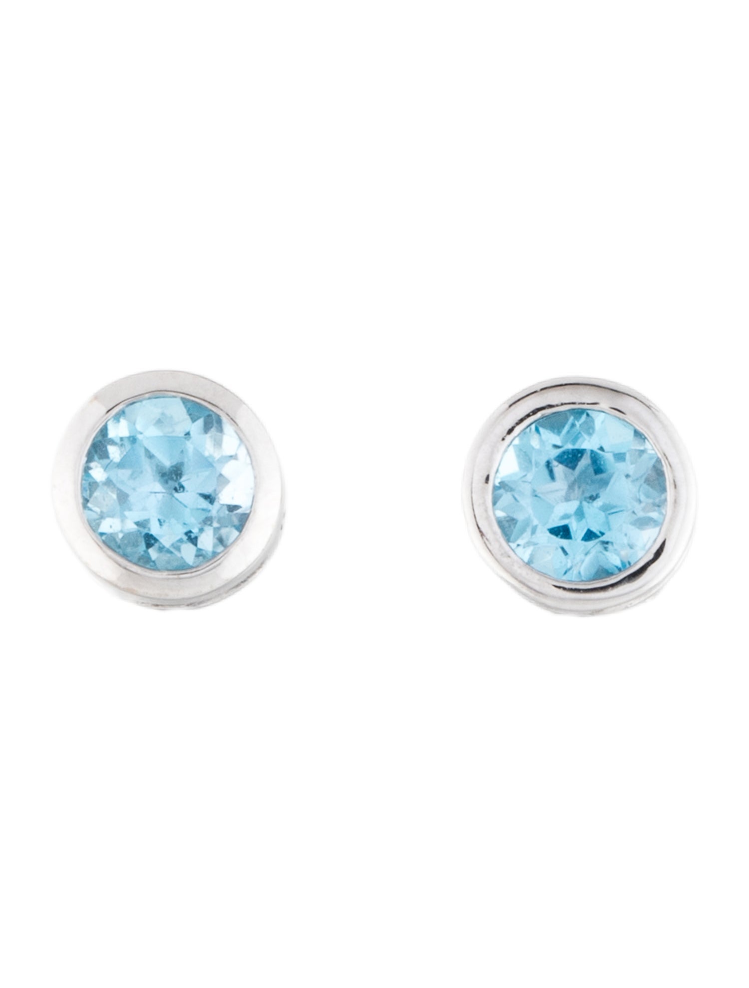 Effy Jewelry 14K 1.10ctw Topaz Stud Earrings