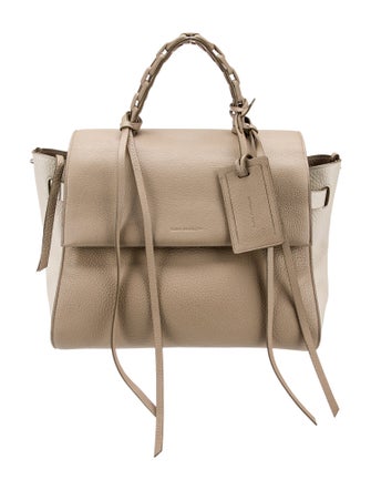 Elena Ghisellini Leather Top Handle Bag