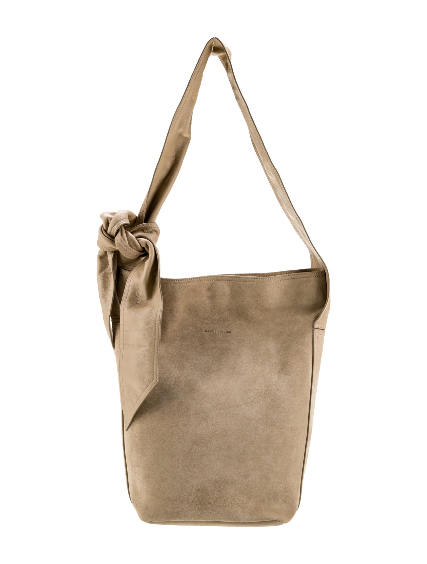 Elena Ghisellini Suede Messenger Bag