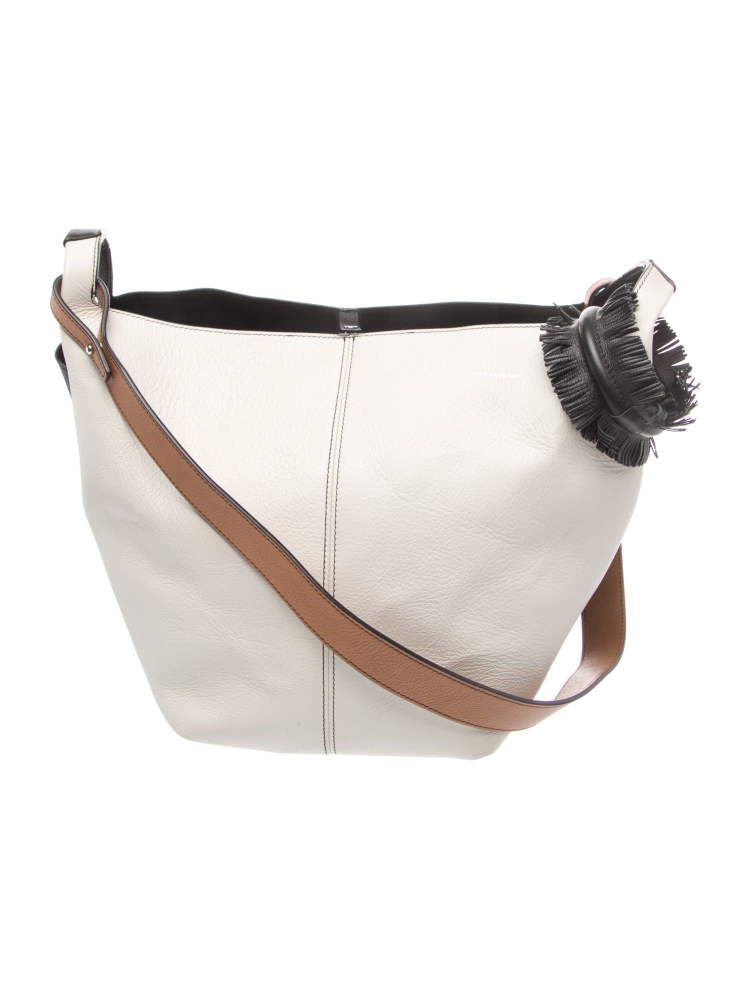 Elena Ghisellini Leather Messenger Bag