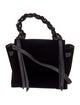Elena Ghisellini Velvet Top Handle Bag