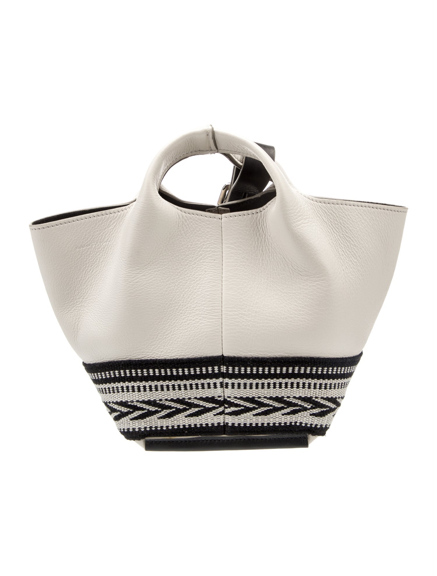 Elena Ghisellini Leather Top Handle Bag