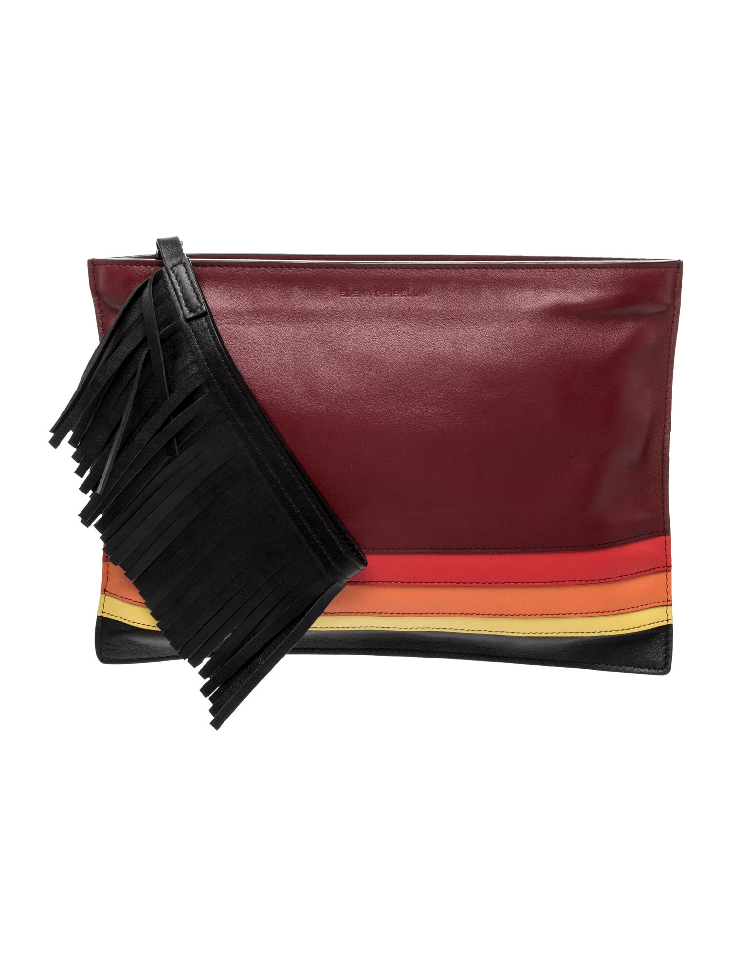 Elena Ghisellini Leather Clutch