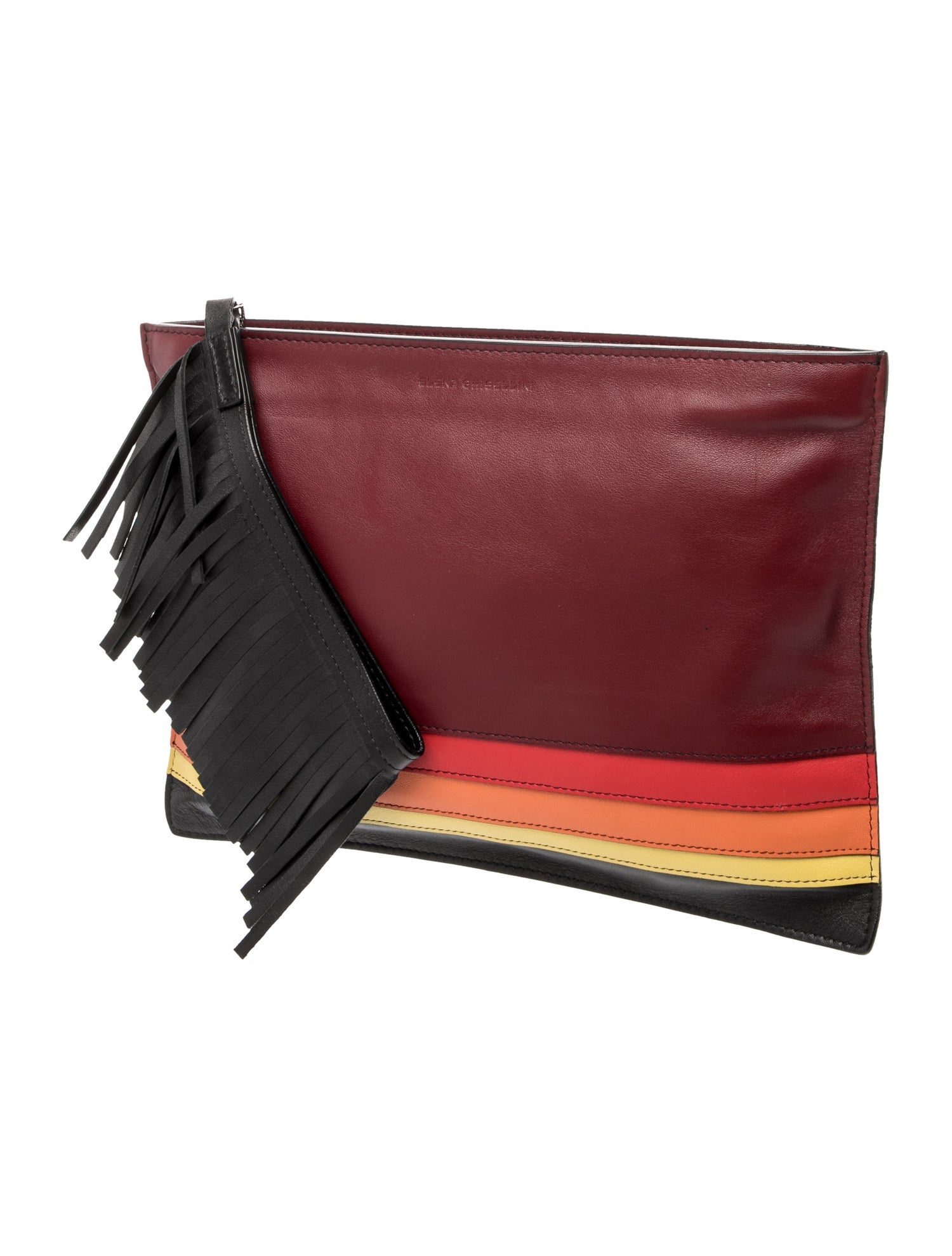 Elena Ghisellini Leather Clutch