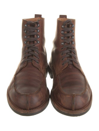 Edward Green Leather Lace-Up Boots