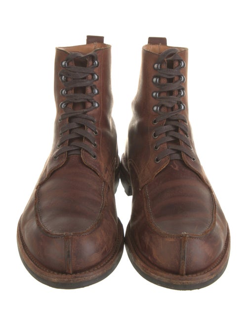 Edward Green Leather Lace-Up Boots