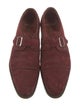 Edward Green Suede Monk Straps