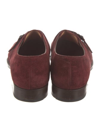 Edward Green Suede Monk Straps