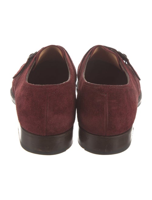 Edward Green Suede Monk Straps
