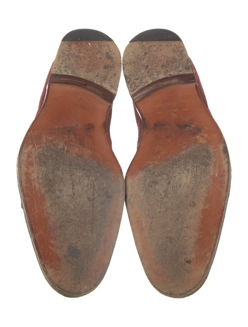 Edward Green Suede Monk Straps