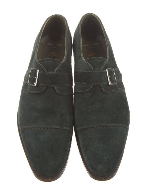 Edward Green Suede Monk Straps