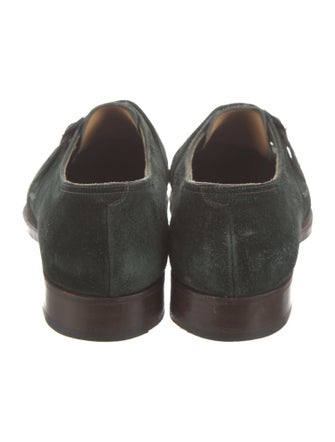 Edward Green Suede Monk Straps