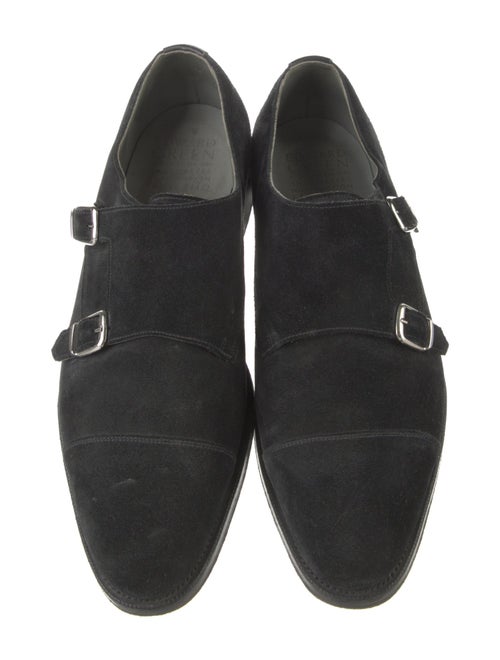 Edward Green Suede Monk Straps