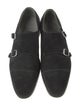 Edward Green Suede Monk Straps