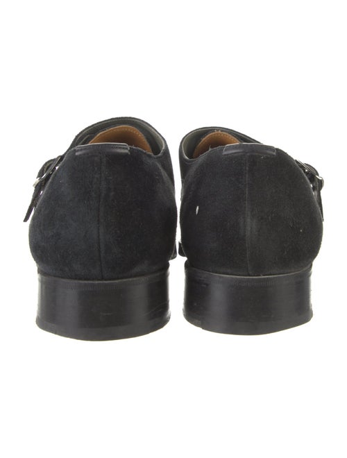 Edward Green Suede Monk Straps