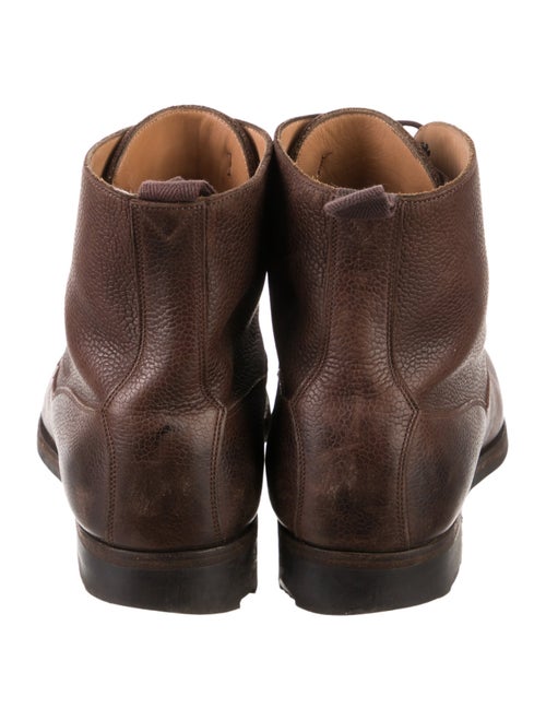 Edward Green Leather Lace-Up Boots